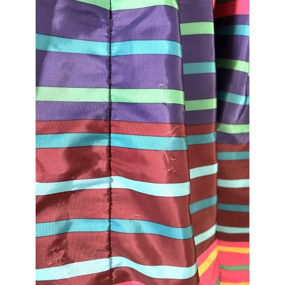 Tommy Hilfiger Girls Colorful Striped‎ Flare Dress Sleeveless 10 - Party Wedding - Picture 7 of 11